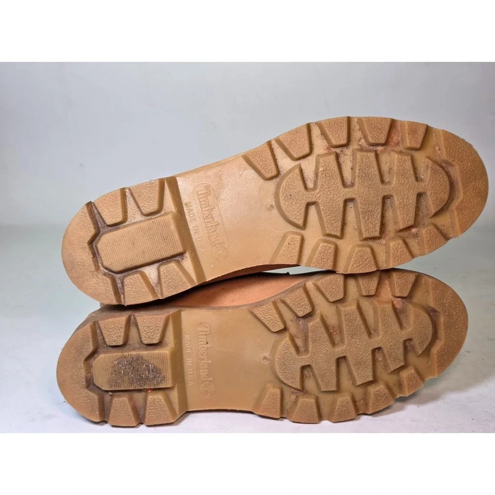 Timberland Men's 6-Inch Premium Waterproof Boots Size 7 M Wheat Nubuck Shoes USA